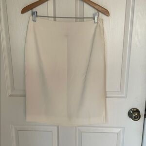 Ann Taylor Classic Cream Pencil Skirt